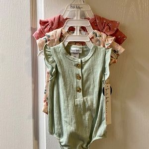 Nicole Miller baby girl bodysuits (set of three)